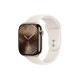 Золотые титановые Apple Watch S10 46 мм с браслетом Starlight Sport, размер M/L (Гонконгская версия)