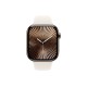 Золотые титановые Apple Watch S10 46 мм с браслетом Starlight Sport, размер M/L (Гонконгская версия)