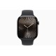 Apple Watch S10 42 мм: титановый корпус Slate и спортивный ремешок M/L чёрного цвета