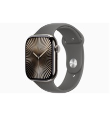 Apple Watch S10 42mm Natural Titanium Case with Stone Gray Sport Band M/L (HK)