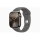 Apple Watch S10 42 мм в корпусе из натурального титана с ремешком Stone Gray Sport, размер M/L (HK) — новинка в ассортименте