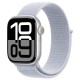 Apple Watch S10 46 мм в серебристом алюминиевом корпусе с синим спортивным ремешком Cloud Loop