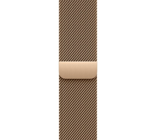 Роскошные Apple Watch S10: золотой титановый корпус 42 мм с браслетом Milanese Loop