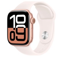 Apple Watch S10 46mm 10 GPS + Cellular Rose Gold Aluminum Case with Light Blush Sport Band M/L