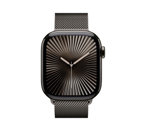 Apple Watch S10 42 мм: титановый корпус Slate с браслетом Milanese Loop