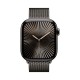 Apple Watch S10 42 мм: титановый корпус Slate с браслетом Milanese Loop