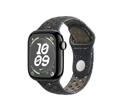 Apple Watch S10 42mm Jet Black Aluminum Case with Midnight Sky Nike Sport Band M/L