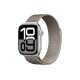 Apple Watch S10 42mm Silver Aluminum Case with Natural Milanese Loop