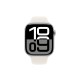 Apple Watch S10 46 мм с алюминиевым корпусом цвета «серебро» и спортивным ремешком «Starlight» S/M