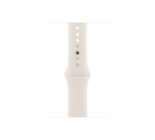 Apple Watch S10 46 мм с алюминиевым корпусом цвета «серебро» и спортивным ремешком «Starlight» S/M