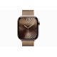 Роскошные Apple Watch S10 46 мм с золотым титановым корпусом и Milanese Loop M/L (США)