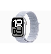 Apple Watch S10 42mm Silver Aluminium Case with Blue Cloud Sport Loop 