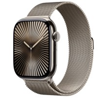 Apple Watch S10 42mm Natural Titanium Case with Natural Milanese Loop