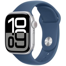 Apple Watch S10 46mm Silver Aluminium Case with Denim Sport Band M/L (MWWM3) Apple Watch S10 46mm Silver Aluminium Case with Denim Sport Band M/L (MWWM3)
