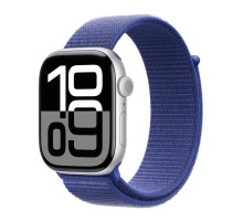 Apple Watch S10 42mm Silver Aluminium Case with Ultramarine Sport Loop 