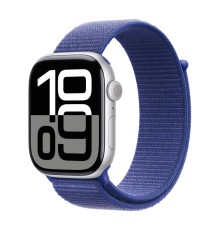 Apple Watch S10 42mm Silver Aluminium Case with Ultramarine Sport Loop 