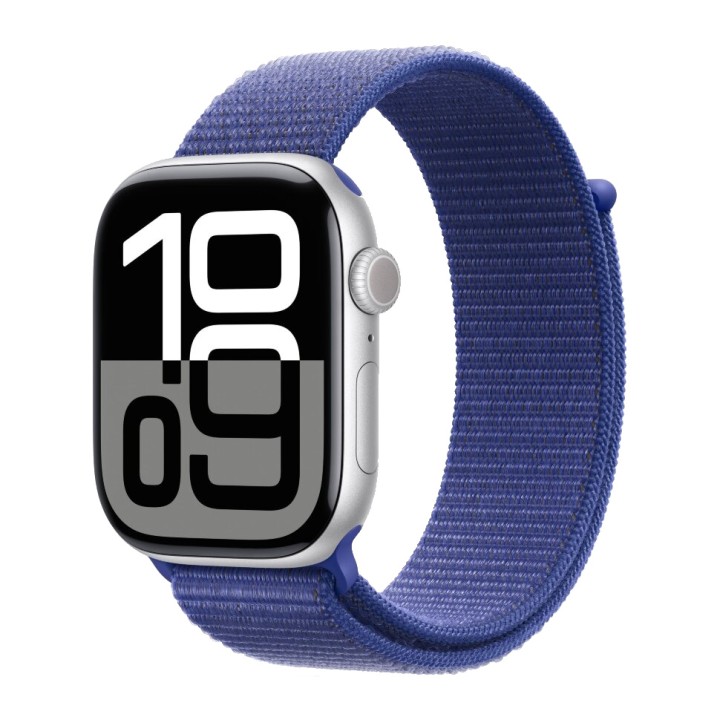 Apple Watch S10 42mm Silver Aluminium Case with Ultramarine Sport Loop