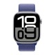 Apple Watch S10 42 мм с серебристым алюминиевым корпусом и спортивным ремешком Ultramarine