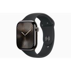 Apple Watch S10 46mm Slate Titanium Case with Black Sport Band M/L Apple Watch S10 46mm Slate Titanium Case with Black Sport Band M/L