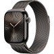 Apple Watch S10 46 мм в титановом корпусе Slate с браслетом Milanese Loop M/L — стиль и функциональность