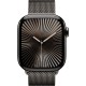 Apple Watch S10 46 мм в титановом корпусе Slate с браслетом Milanese Loop M/L — стиль и функциональность
