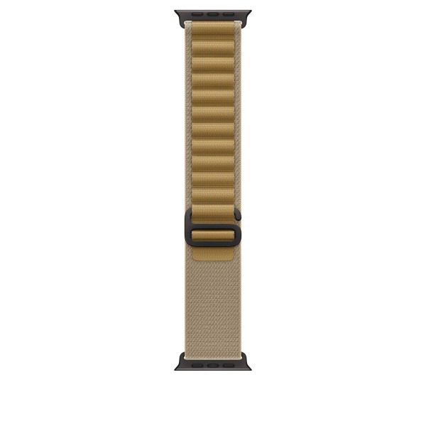 Ремешок для Apple Watch Ultra 49mm Tan Alpine Loop - S (Бежевый) Black Titanium Finish