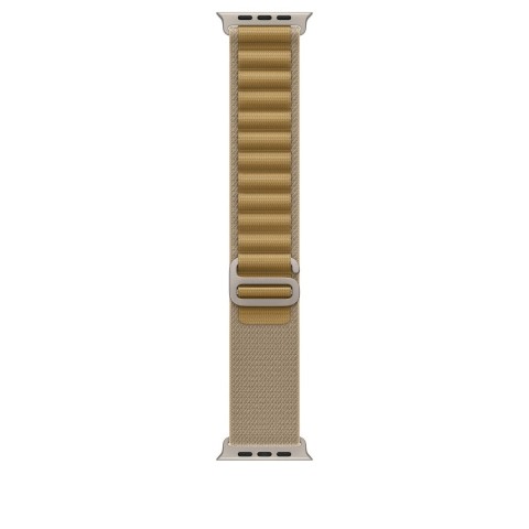 Ремешок для Apple Watch Ultra 49mm Tan Alpine Loop - M (Бежевый) Natural Titanium Finish