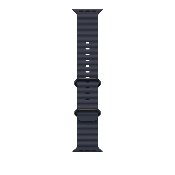 Ремешок для Apple Watch 49mm Navy Ocean Band Black Titanium Finish (Темно-синий) 