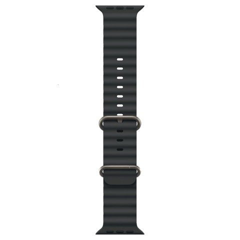 Ремешок для Apple Watch 49mm  Black Ocean Band (Черный) 