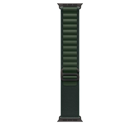Ремешок для Apple Watch Ultra 49mm Dark Green Alpine Loop - S (Зеленый) Black Titanium Finish