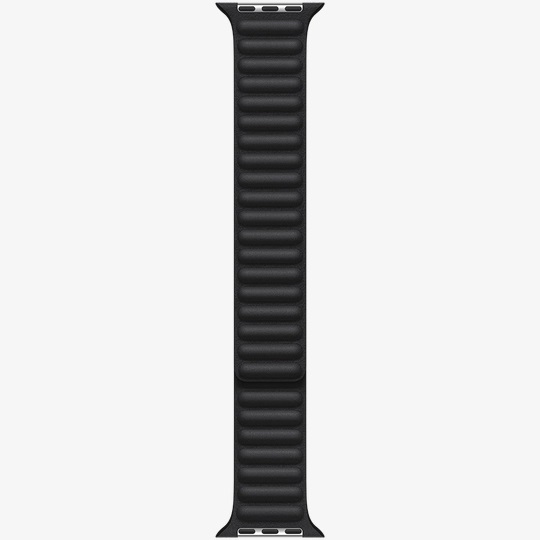 Ремешок для Apple Watch 41mm Midnight Leather Link Ink S/M (Черный)