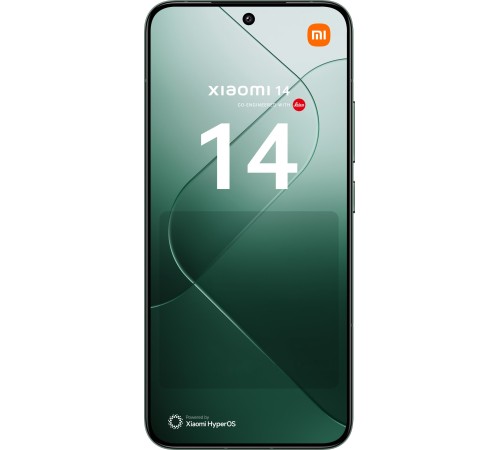 Смартфон Xiaomi 14 12/512 ГБ в зелёном цвете — мощный и стильный гаджет.