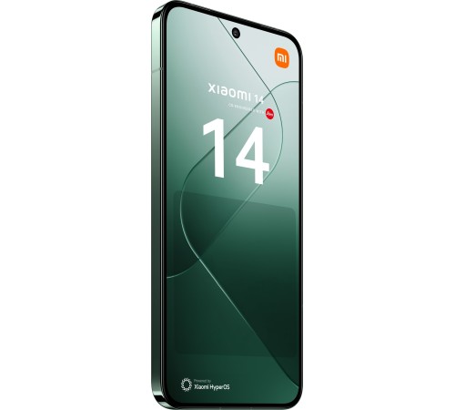 Смартфон Xiaomi 14 12/512 ГБ в зелёном цвете — мощный и стильный гаджет.