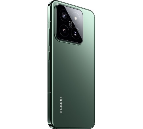 Смартфон Xiaomi 14 12/512 ГБ в зелёном цвете — мощный и стильный гаджет.