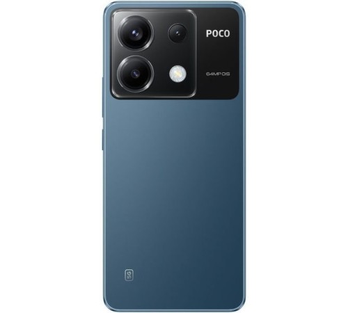 Смартфон Xiaomi POCO X6 5G 12/256 ГБ, Dual nano-SIM, синий — мощный выбор для истинных ценителей технологий.