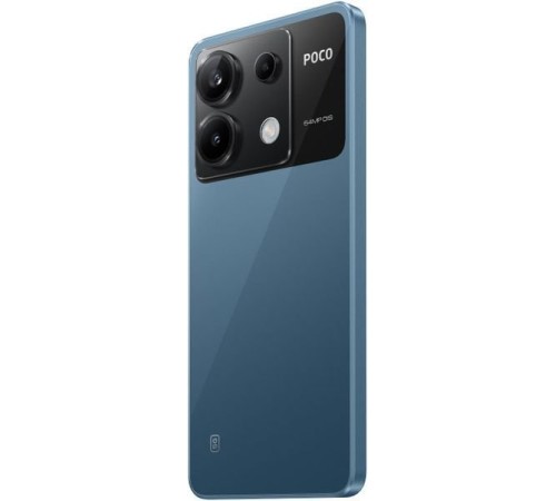 Смартфон Xiaomi POCO X6 5G 12/256 ГБ, Dual nano-SIM, синий — мощный выбор для истинных ценителей технологий.