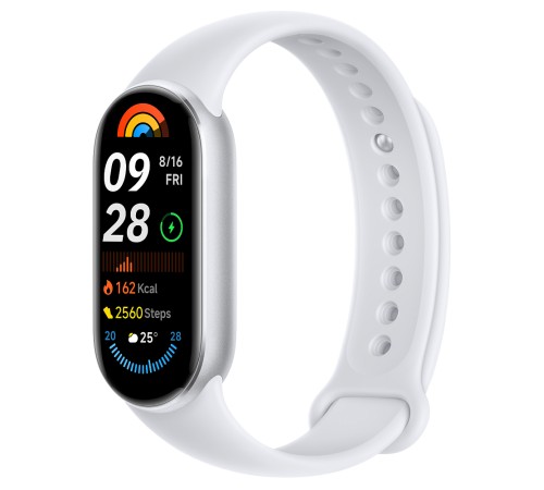 Фитнес-браслет Xiaomi Smart Band 9 серебристый: стиль и функциональность в каждом движении