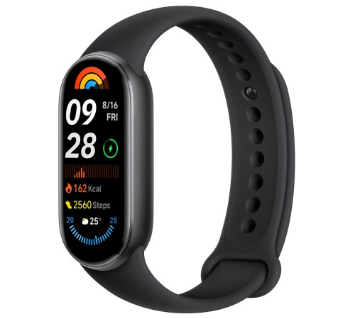 Фитнес-браслет Xiaomi Smart Band 9 в чёрном цвете — стильный выбор для активного образа жизни