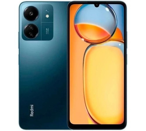 Смартфон Xiaomi Redmi 13C 4/128 ГБ — стильный синий гаджет с поддержкой 4G и NFC