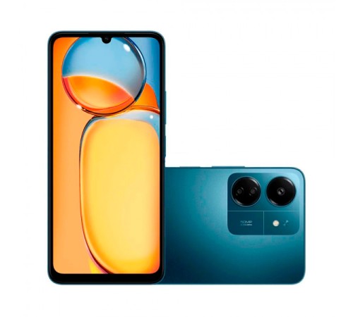 Смартфон Xiaomi Redmi 13C 4/128 ГБ — стильный синий гаджет с поддержкой 4G и NFC
