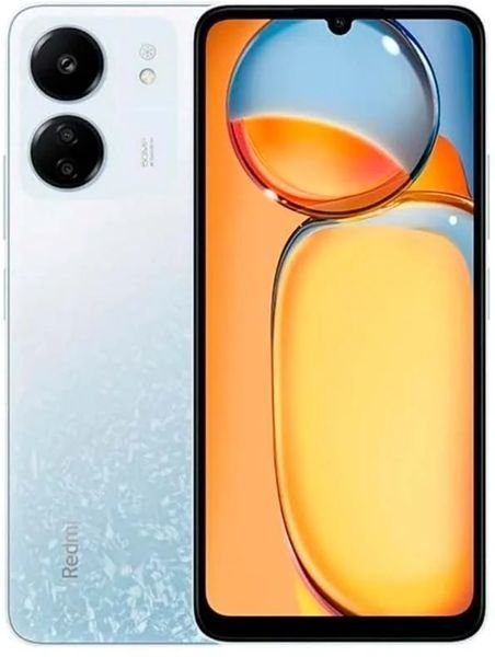 Смартфон Xiaomi Redmi 13C 4/128 ГБ RU, 4G, NFC, Dual nano SIM, белый