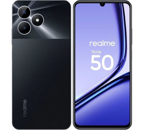 Смартфон Realme Note 50 4/128Gb Dual nanoSIM, чёрный — официальная версия для РФ