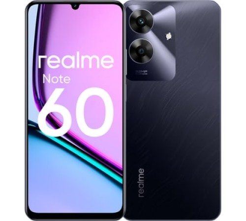 Смартфон Realme Note 60 4/128GB Dual nanoSIM в чёрном цвете — официальная версия для РФ