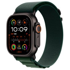 Умные часы Apple Watch Ultra 2 (2024) GPS + Cellular, 49 мм, корпус из черного титана, ремешок Alpine Loop Dark Green зеленого цвета, HK, размер L Умные часы Apple Watch Ultra 2 (2024) GPS + Cellular, 49 мм, корпус из черного титана, ремешок Alpine Loop Dark Green зеленого цвета, HK, размер L