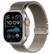 Умные часы Apple Watch Ultra 2 (2024) GPS + Cellular, 49 мм, корпус из бежевого титана, ремешок Natural Titanium Milanese Loop, S