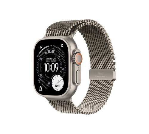 Умные часы Apple Watch Ultra 3 (2025) GPS + Cellular, 49 мм, Natural Titanium Case with Natural Titanium Milanese Loop, M