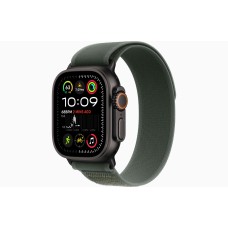 Умные часы Apple Watch Ultra 2 (2024) GPS + Cellular, 49 мм, корпус из черного титана, ремешок Green Trail Loop US, размер M/L