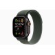 Apple Watch Ultra 2 (2024): умные часы с GPS и Cellular, чёрный титан, 49 мм, ремешок Green Trail Loop US M/L