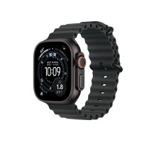 Умные часы Apple Watch Ultra 3 (2025) GPS + Cellular, 49 мм, корпус из черного титана, ремешок Ocean Band черного цвета