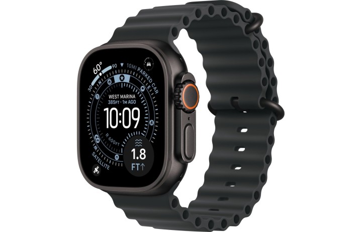 Умные часы Apple Watch Ultra 3 (2025) GPS + Cellular, 49 мм, корпус из черного титана, ремешок Ocean Band черного цвета